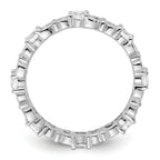 Sterling Silver Stackable Expressions Created White Sapphire Ring
