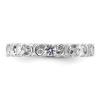 Sterling Silver Stackable Expressions Created White Sapphire Ring