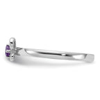 Sterling Silver Stackable Expressions Amethyst Ring