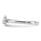Sterling Silver Stackable Expressions Created White Sapphire Ring