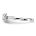 Sterling Silver Stackable Expressions Created Opal Ring