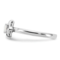 Sterling Silver Stackable Expressions Created Opal Ring