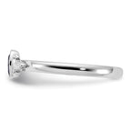 Sterling Silver Stackable Expressions Created Sapphire Ring