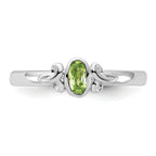 Sterling Silver Stackable Expressions Peridot Ring