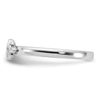 Sterling Silver Stackable Expressions Aquamarine Ring