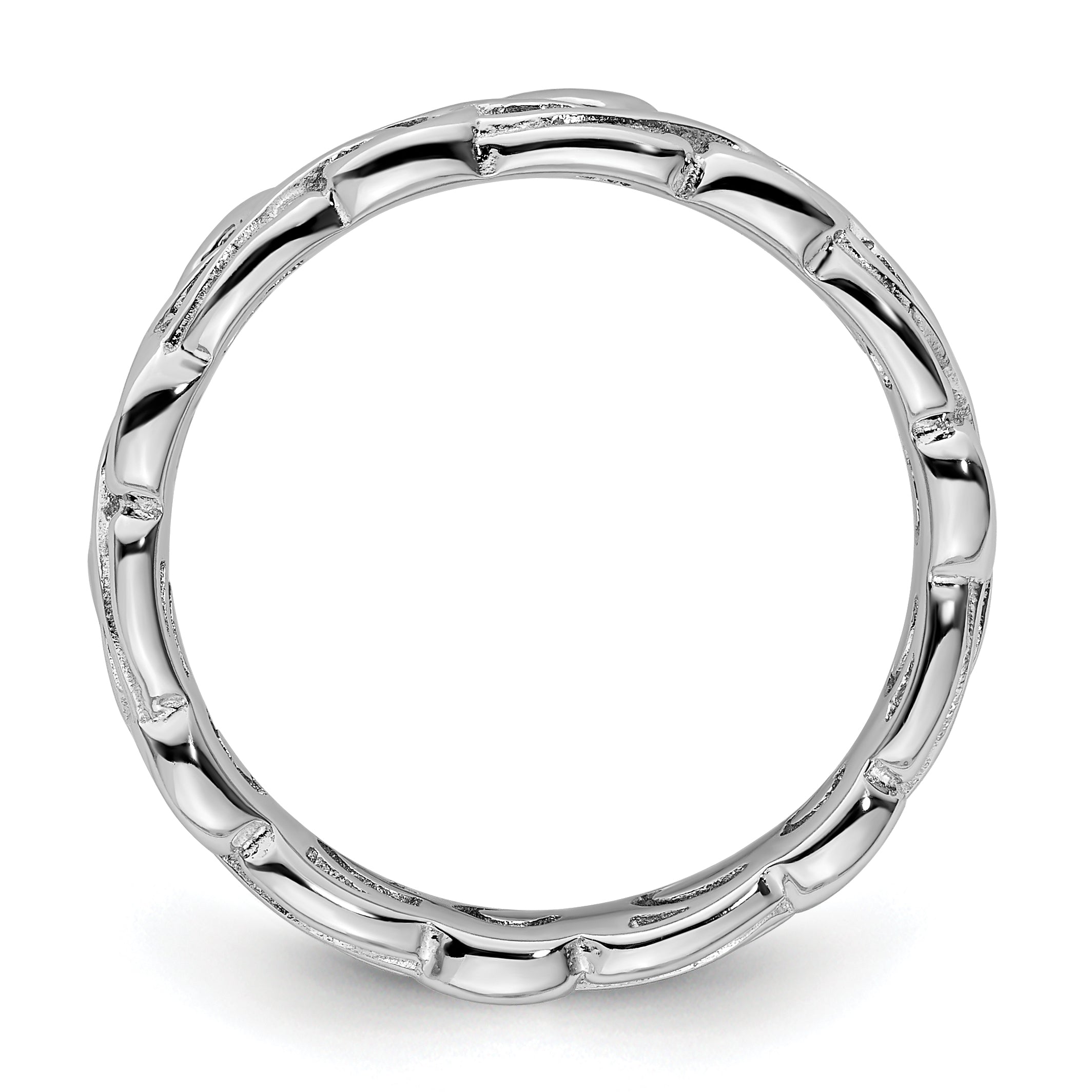 Sterling Silver Stackable Expressions Polished Ring Secondary image