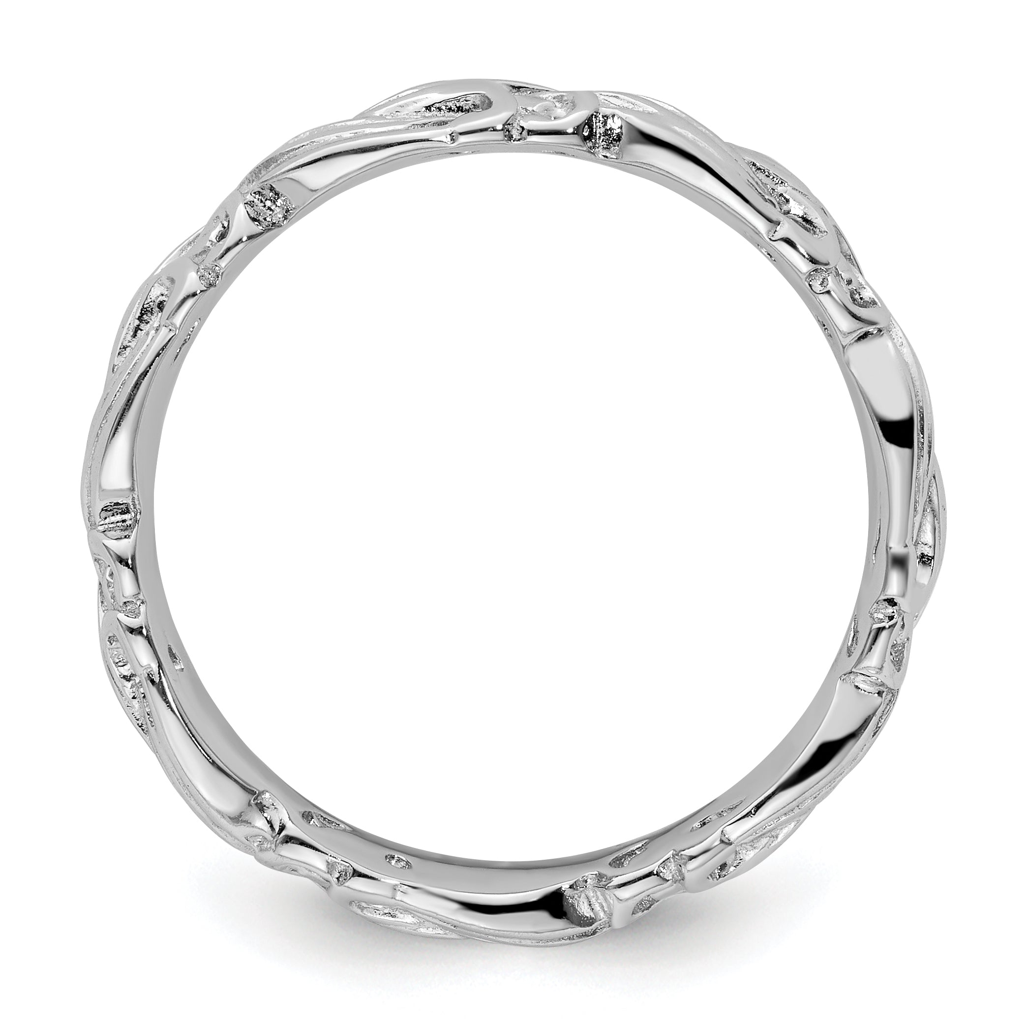 Sterling Silver Stackable Expressions Polished Ring Secondary image