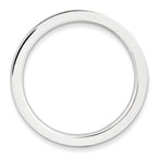 Sterling Silver Stackable Expressions Brown Enameled 1.5mm Ring