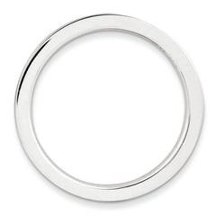 Sterling Silver Stackable Expressions Brown Enameled 1.5mm Ring
