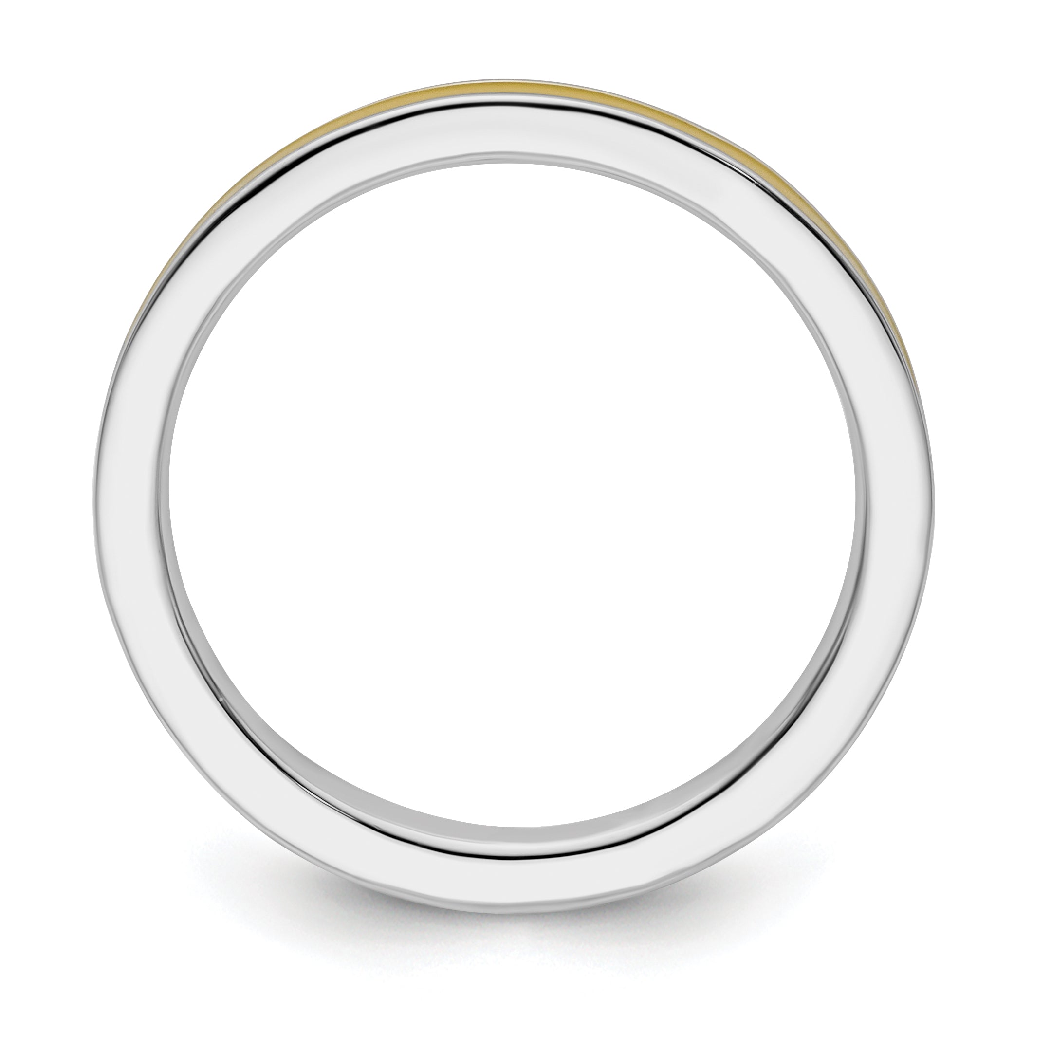 Sterling Silver Stackable Expressions Yellow Enameled 2.25mm Ring Secondary image