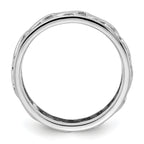 Sterling Silver Stackable Expressions Carved Band Ring