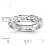 Sterling Silver Stackable Expressions Carved Band Ring