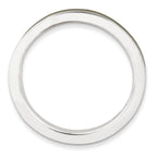 Sterling Silver Stackable Expressions Brown Enameled 2.25mm Ring