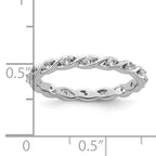 Sterling Silver Stackable Expressions White Topaz Ring