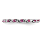 Sterling Silver Stackable Expressions Rhodolite Garnet Ring