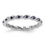 Sterling Silver Stackable Expressions Created Sapphire Ring