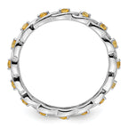Sterling Silver Stackable Expressions Citrine Ring