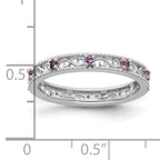 Sterling Silver Stackable Expressions Amethyst Ring
