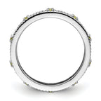Sterling Silver Stackable Expressions Peridot Ring