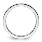 Sterling Silver Stackable Expressions White Enameled 2.25mm Ring
