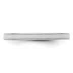 Sterling Silver Stackable Expressions White Enameled 2.25mm Ring