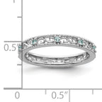 Sterling Silver Stackable Expressions Blue Topaz Ring