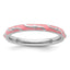 Sterling Silver Stackable Expressions Pink Enamel Ring