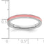 Sterling Silver Stackable Expressions Pink Enameled 2.25mm Ring