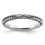 Sterling Silver Stackable Expressions Antiqued Patterned Ring