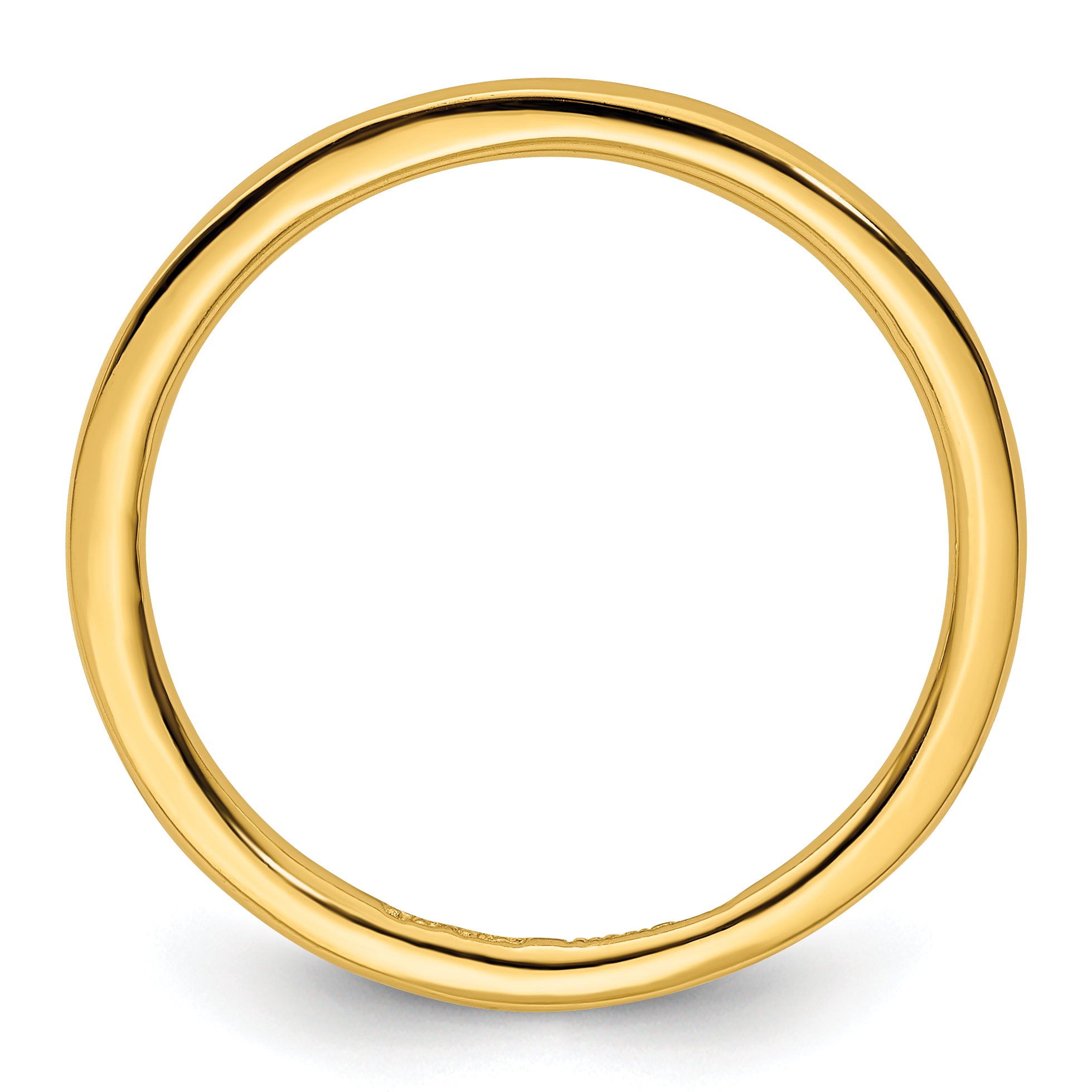 Sterling Silver Stackable Expressions Gold-plated Polished Ring Secondary image