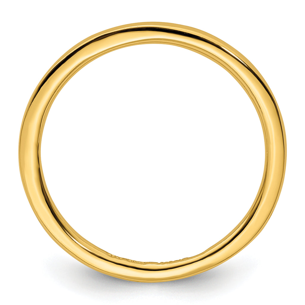 Sterling Silver Stackable Expressions Gold-plated Polished Ring