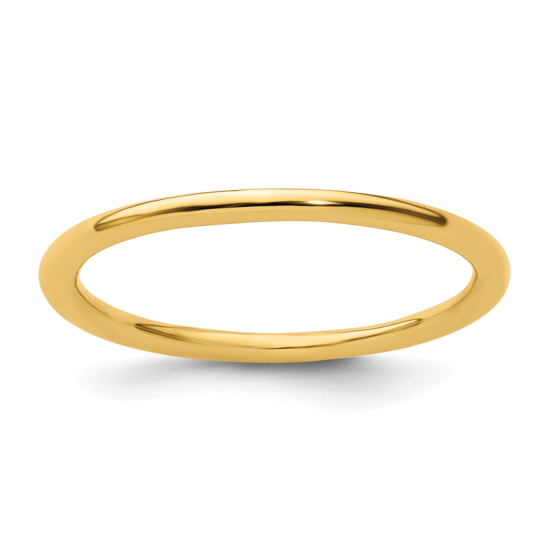 Sterling Silver Stackable Expressions Gold-plated Polished Ring Main image
