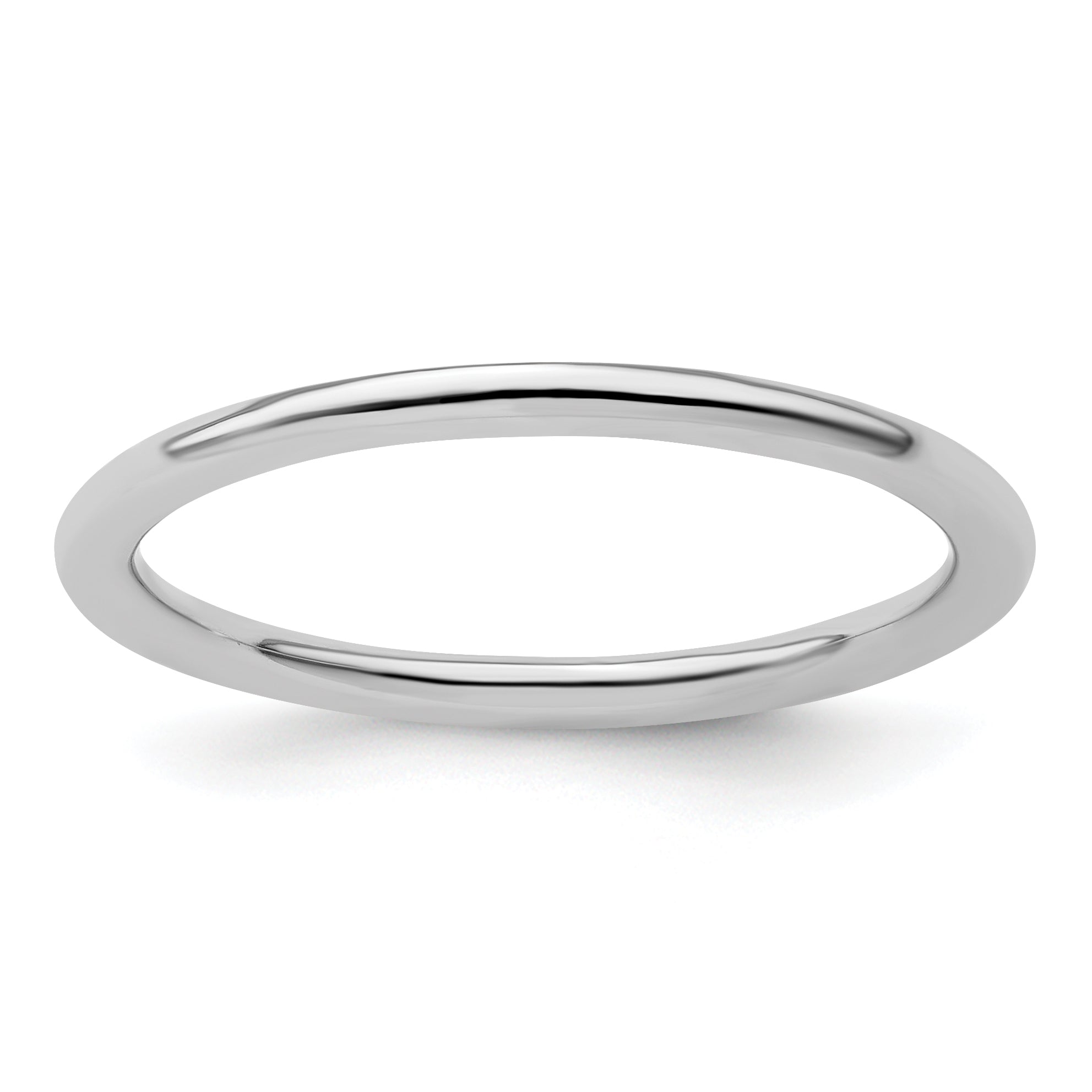 Sterling Silver Stackable Expressions Rhodium Polished Ring Main image