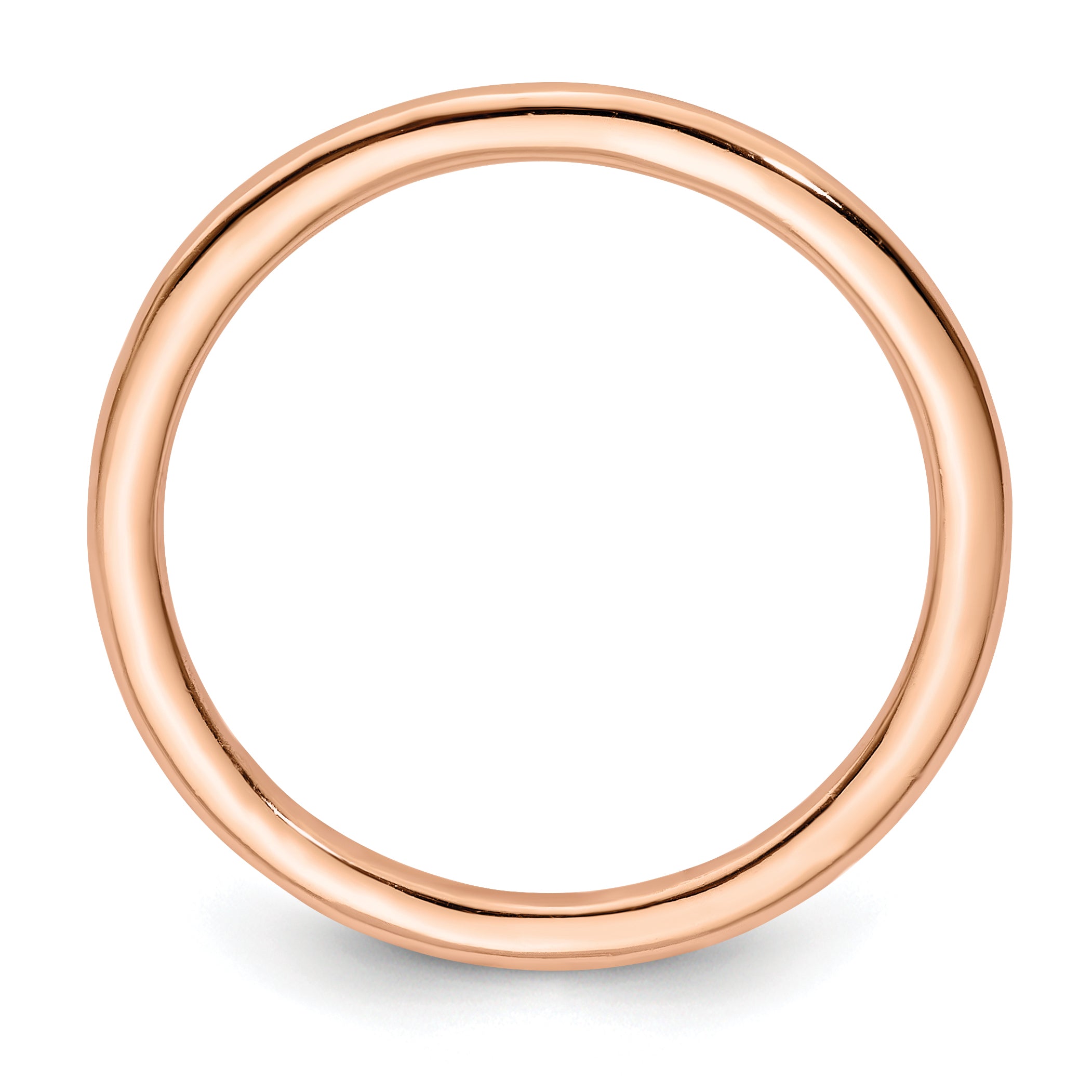 Sterling Silver Stackable Expressions Pink-plated Polished Ring Secondary image