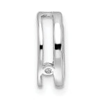 Sterling Silver Stackable Expressions Small Red Enameled Heart Chain Slide