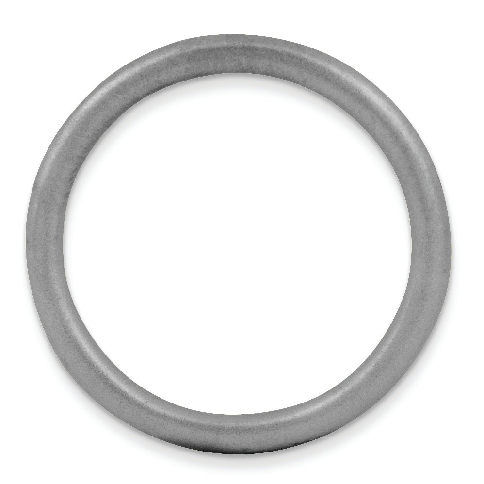 Sterling Silver Stackable Expressions Black-plated Satin Ring Secondary image