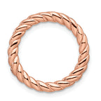 Sterling Silver Stackable Expressions Rose-tone Med Polished Chain Slide