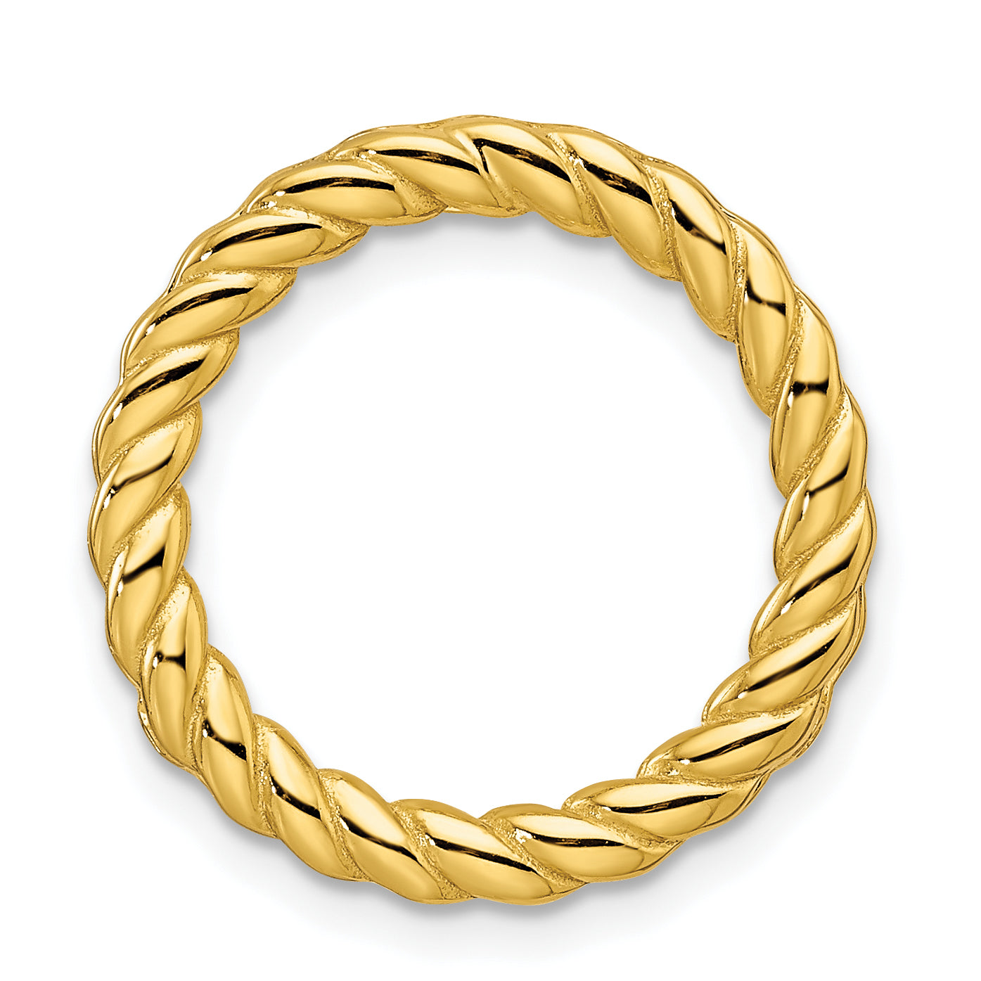 Sterling Silver Stackable Expressions Gold-tone Med Polished Chain Slide Main image