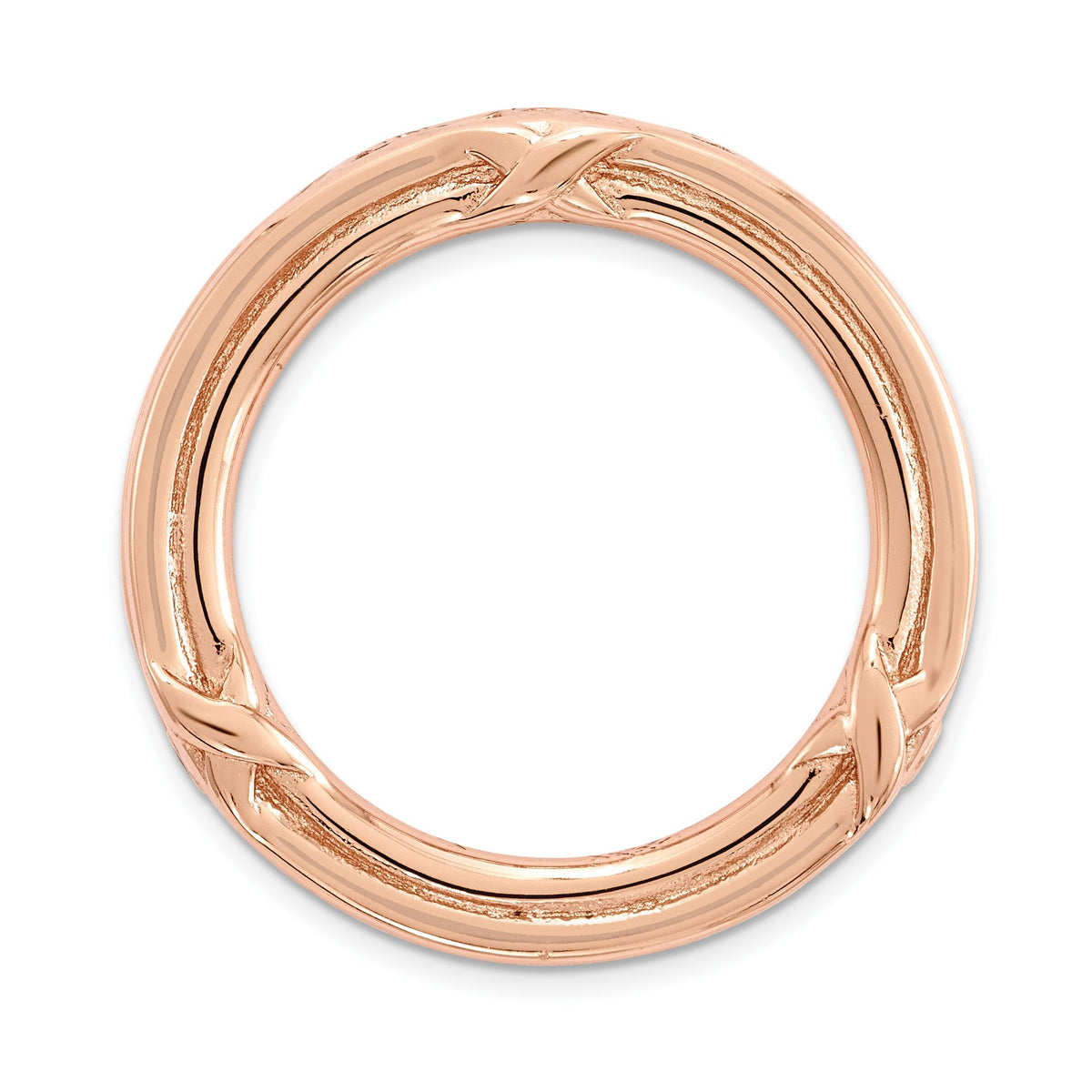 Medium Chain Slide Pendant in Rose-Tone Sterling Silver - Sophia Jewelers Main image