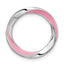 Sterling Silver Stackable Expressions Medium Pink Enameled Chain Slide