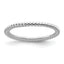 Sterling Silver Stackable Expressions Rhodium Twisted Ring