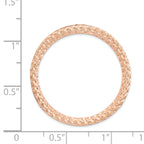 Sterling Silver Stackable Expressions Rose-tone Large Chain Slide