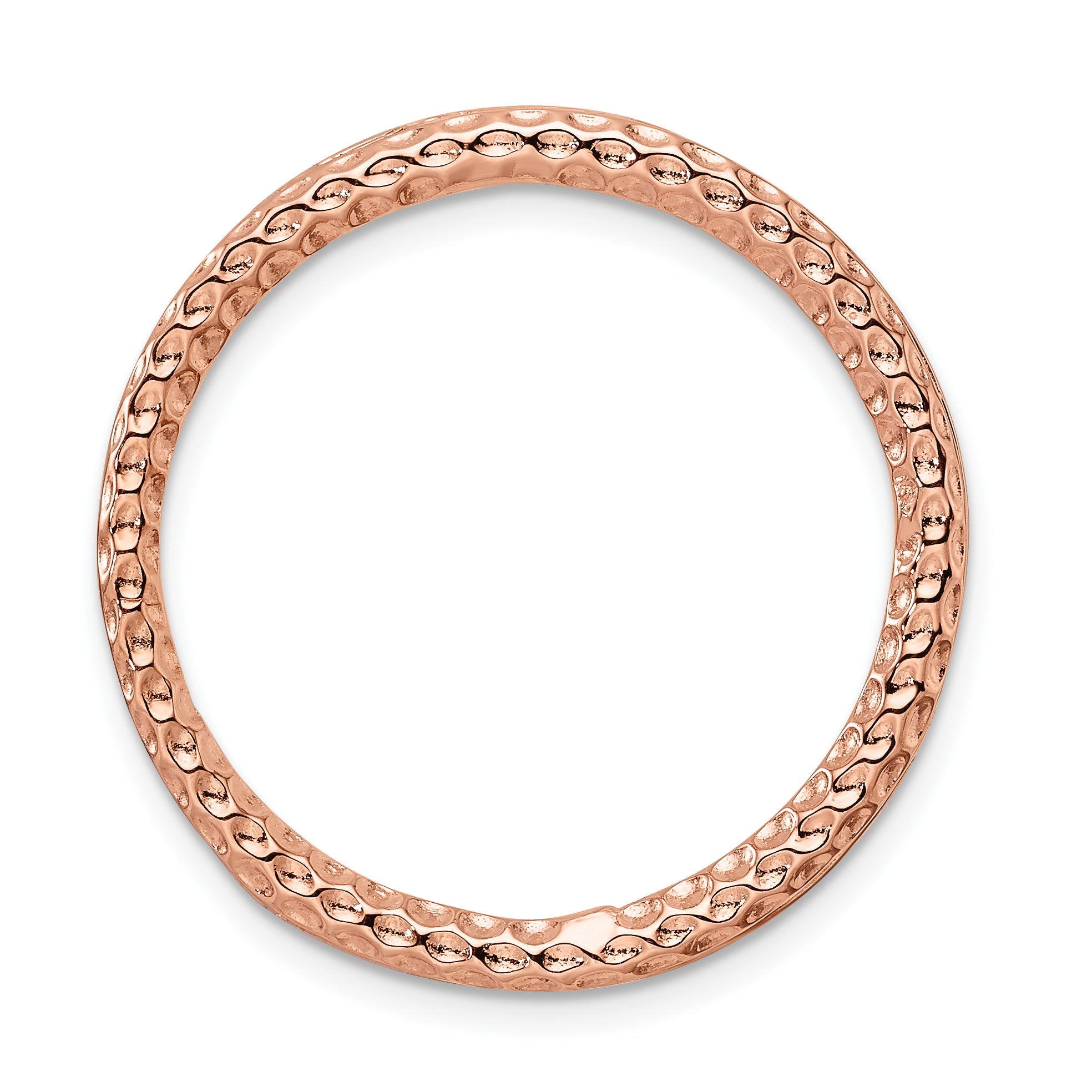 Sterling Silver Stackable Expressions Rose-tone Large Chain Slide Main image
