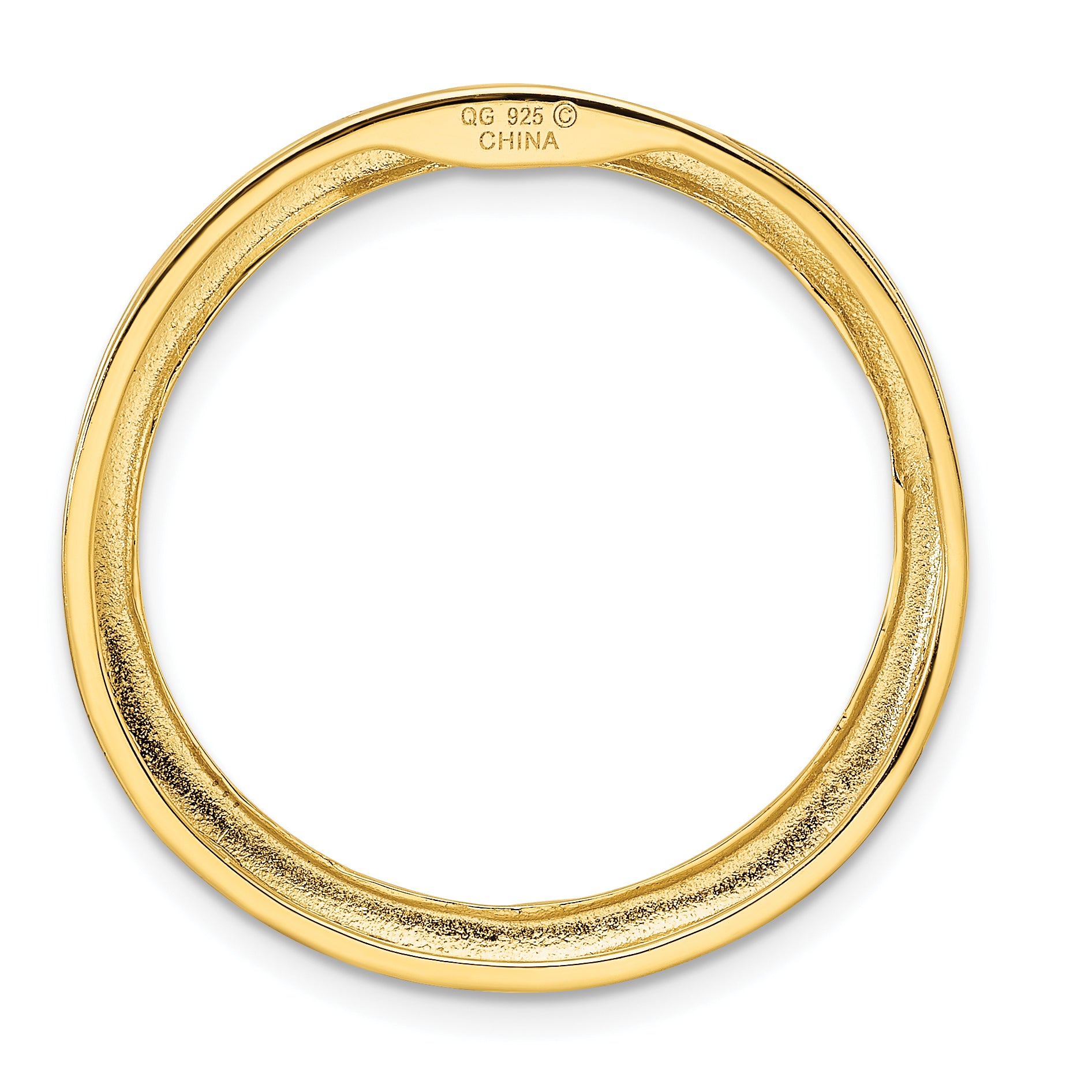 Sterling Silver Stackable Expressions Gold-tone Large Chain Slide