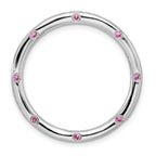 Sterling Silver Stackable Expressions Large Rhodolite Garnet Chain Slide