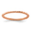 Sterling Silver Stackable Expressions Pink-plated Twisted Ring