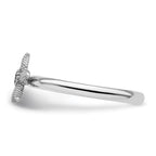 Sterling Silver Stackable Expressions Amethyst Starfish Ring