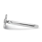 Sterling Silver Stackable Expressions Peridot Starfish Ring