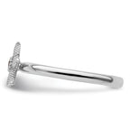 Sterling Silver Stackable Expressions Garnet Starfish Ring