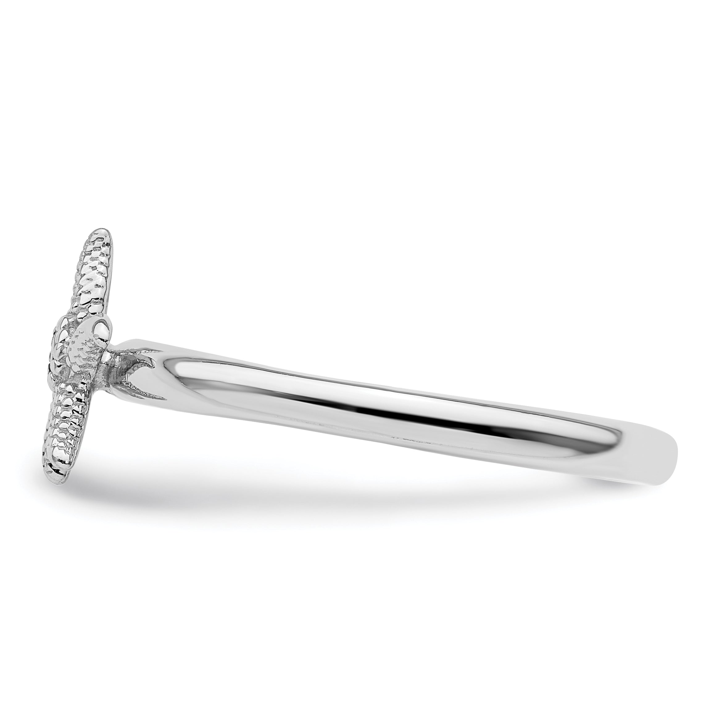Sterling Silver Stackable Expressions Citrine Starfish Ring